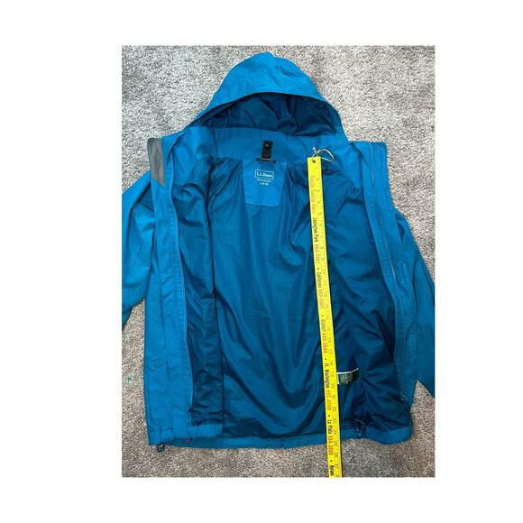 L.L. Bean Youth Size L14-16 Teal Removable Hood Jacket Coat - Picture 7 of 9